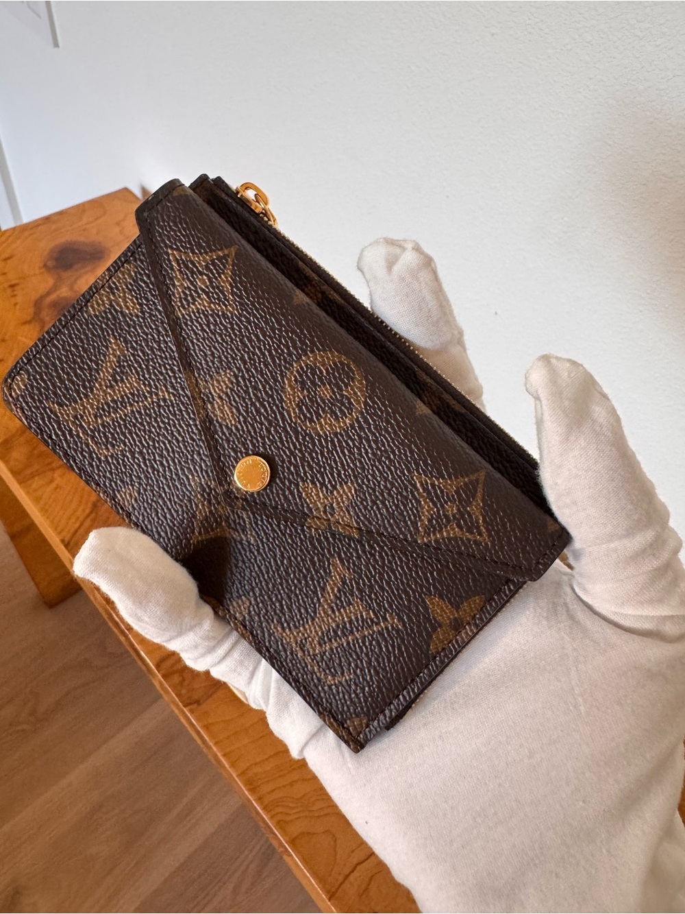 Louis Vuitton Monogram Canvas Card & Key Pouch in Brown PRISTINE